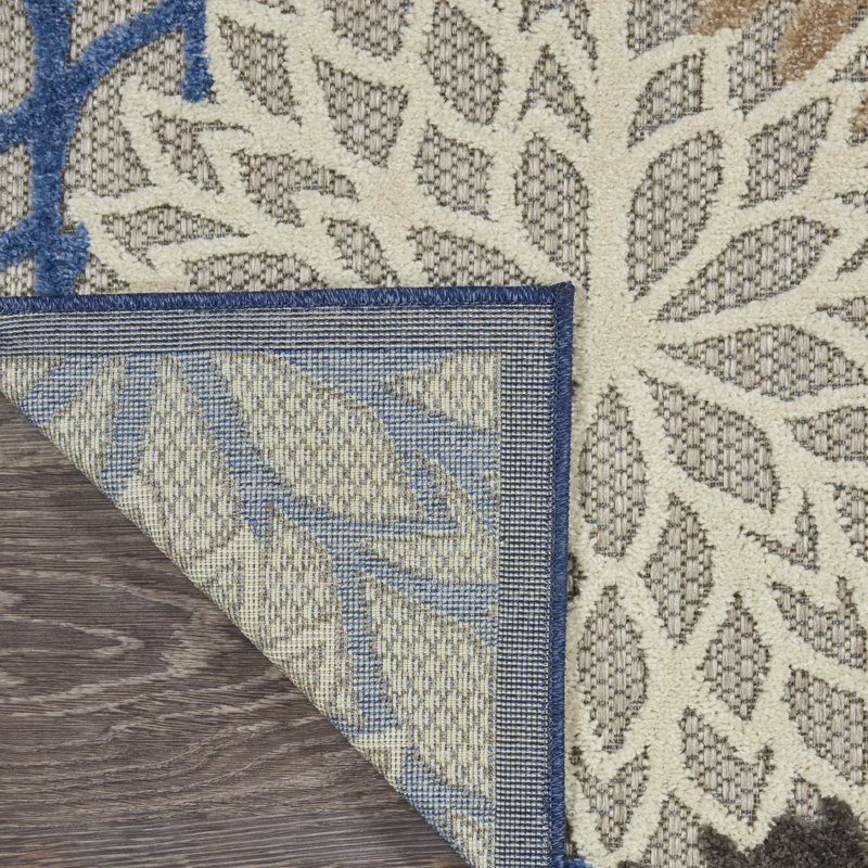 Abela Floral Indoor Rug, Rectangle 9'6" x 13'
