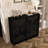 Mid Century Modern V Shape Fluted Design Buffet Cabinet With Storage-1815219103