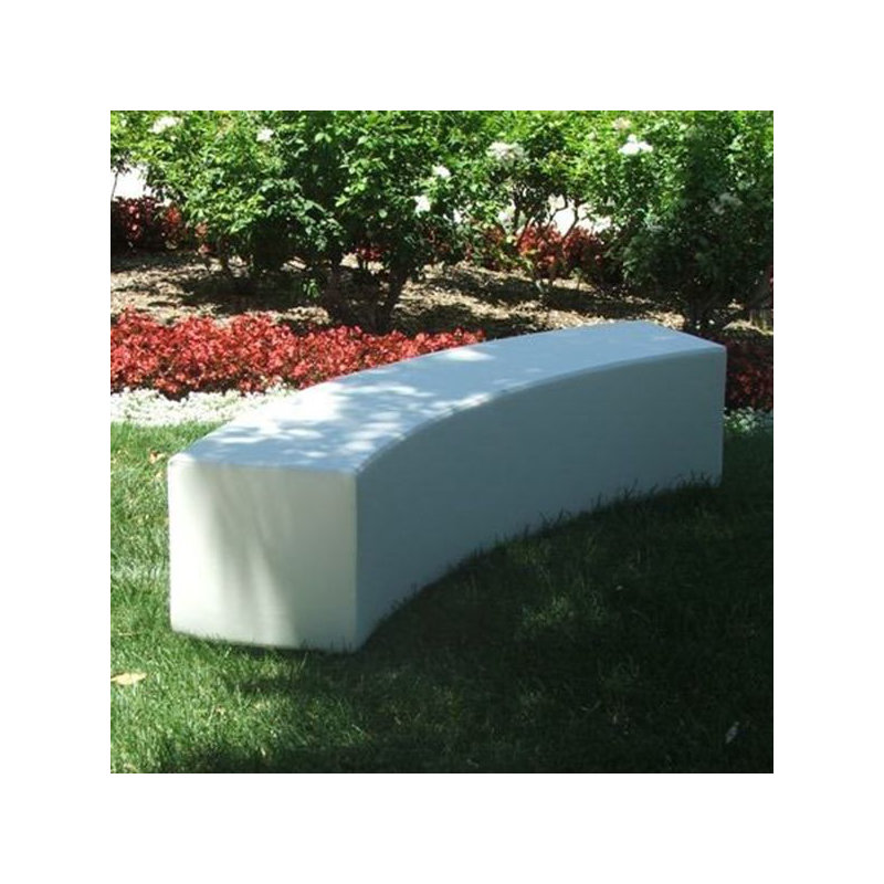 Upholstered Bench, Orange