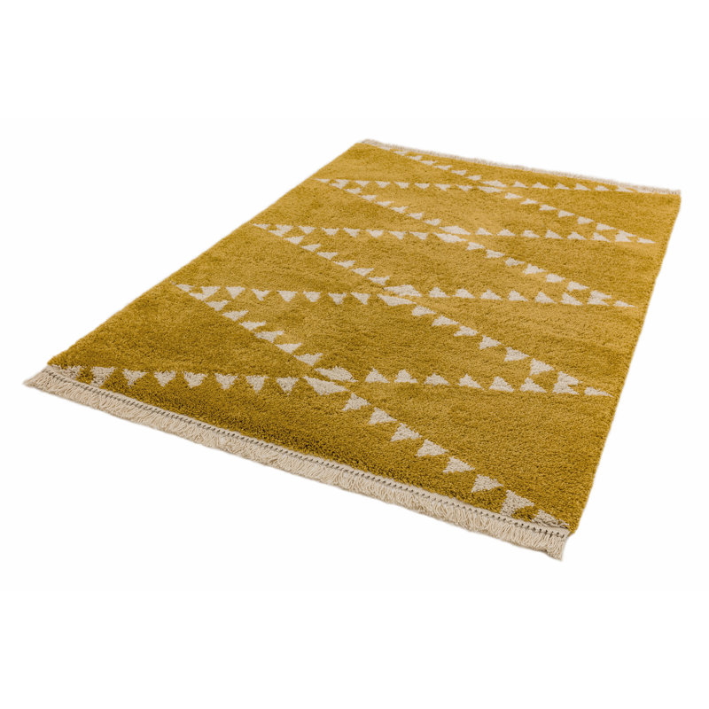 Pickerel Berber Style Mustard Rug, Rectangle 200 x 290cm
