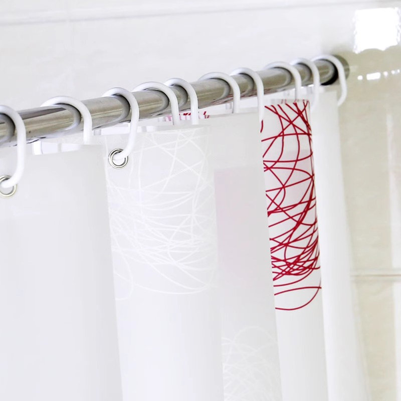 Rideau de douche avec crochets inclus, H 71 po x l 71 po
