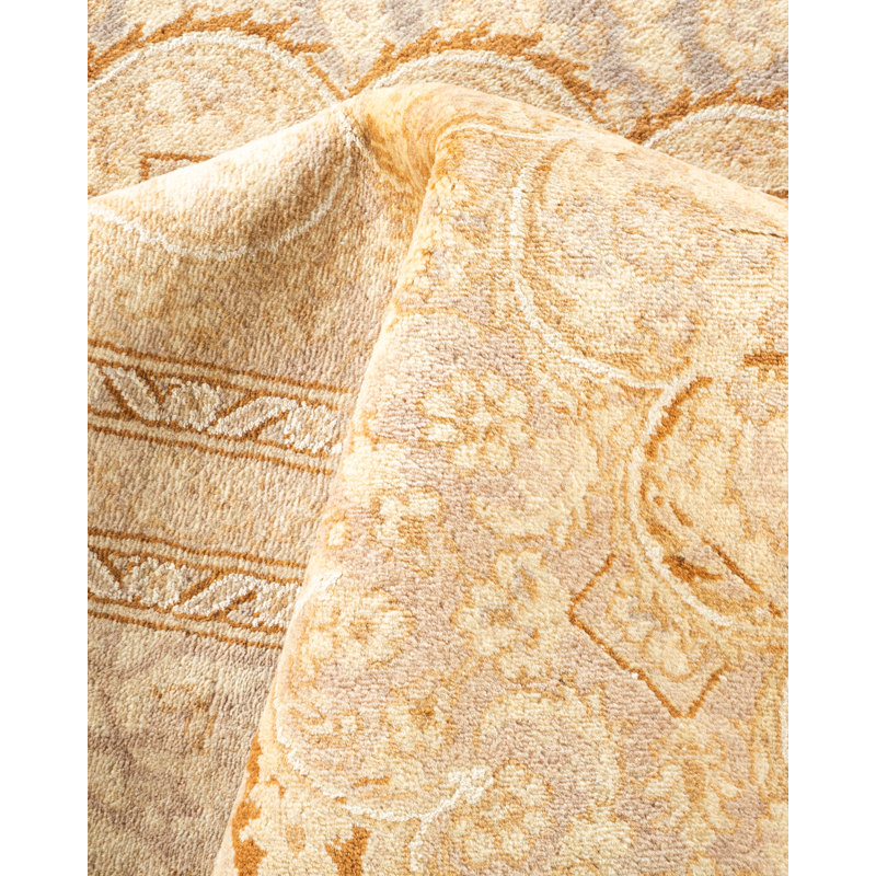 Hayner One-of-a-Kind 8' 0" X 10' 0" 2010s Wool Area Rug in Ivory