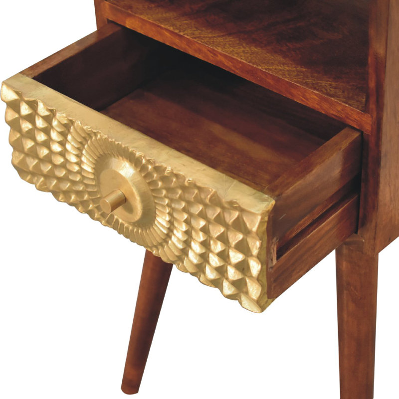 Ireton 30cm W Solid Wood Bedside Table