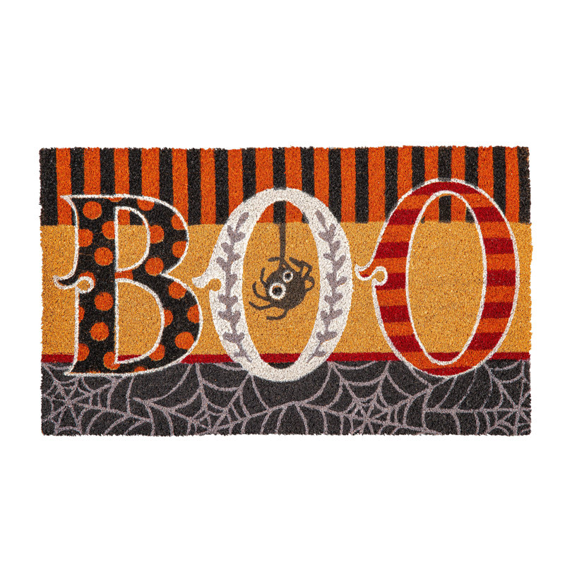 Tapis coco pois et rayures