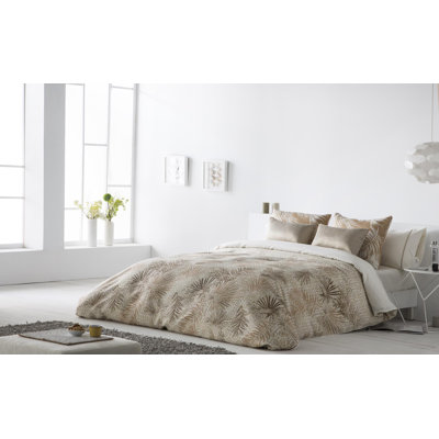 Bay Isle Home Pelagius Cotton Blend Geometric Shapes Duvet Cover Set with Pillowcases