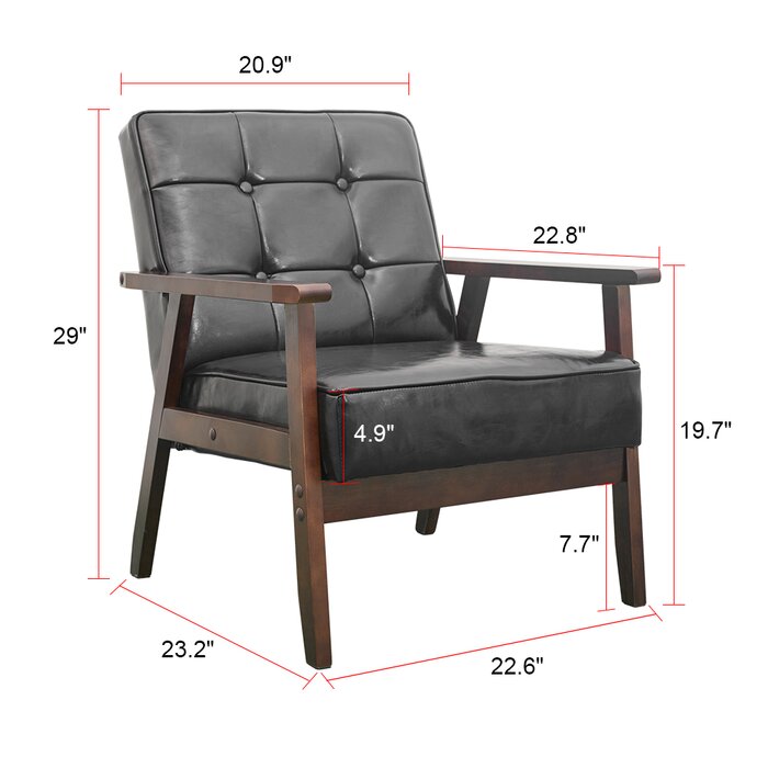 Red Barrel Studio® Nels Upholstered Armchair & Reviews | Wayfair