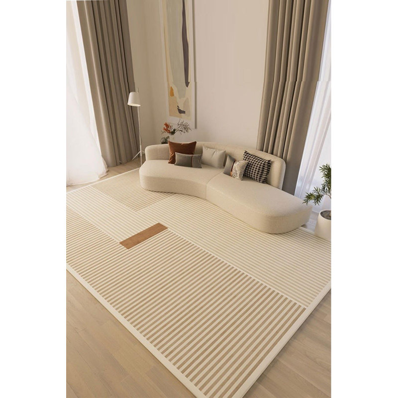 Tapis intérieur / extérieur en coton / polyester tissé à la machine Modern, Tapis de couloir 5 pi 10 po x 16 pi 5 po