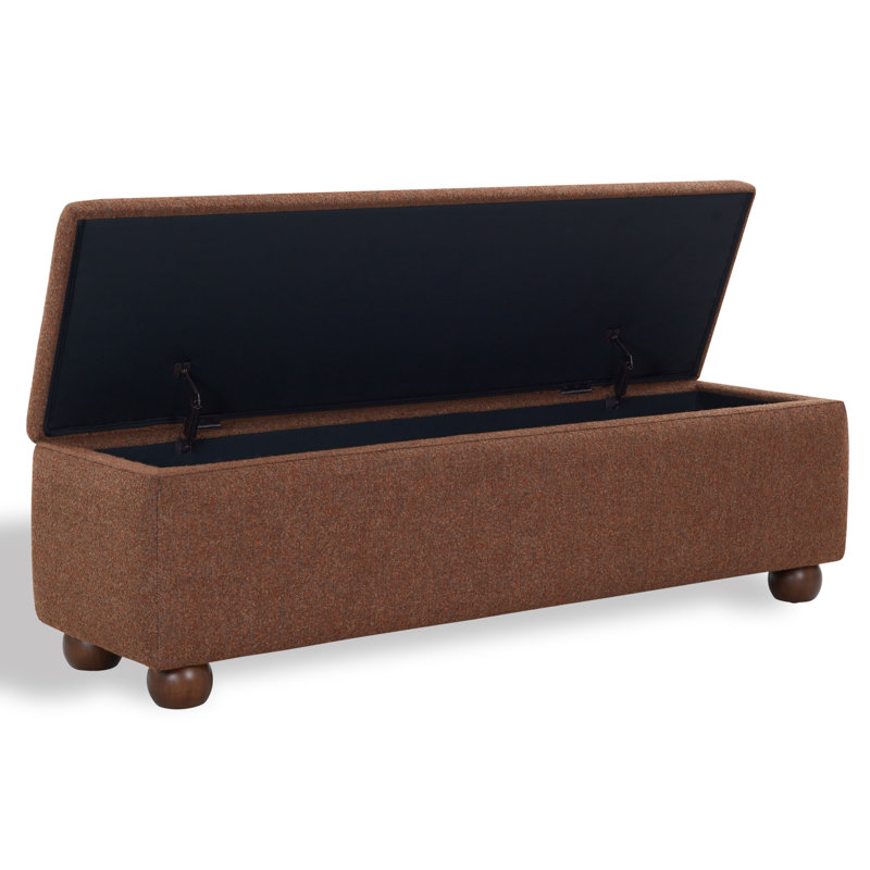 Banc de rangement Lucja Boucle, Burnt Orange