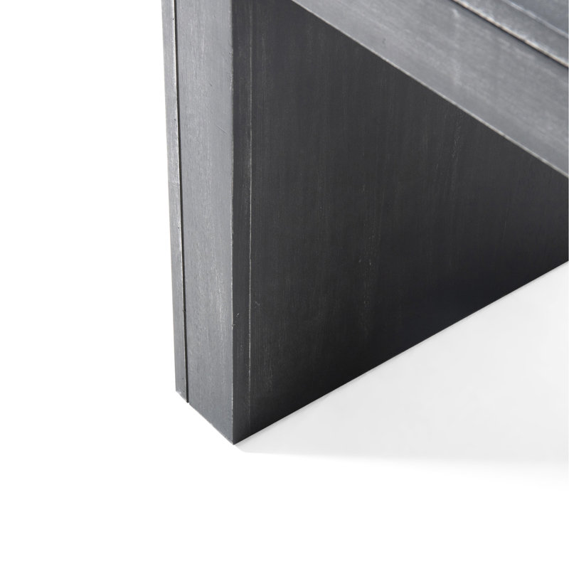 Banc 46,8 po en bois noir pour la salle à manger, la décoration, le cadre, un banc long à installation rapide et polyvalent, à assembler
