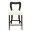 Ensemble de 2 tabourets de comptoir sans accoudoirs (brun foncé + beige)-1961383752-1961383755