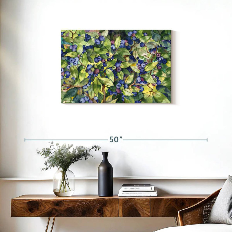 Yarlin Forest Blueberries, 20" H x 30" W