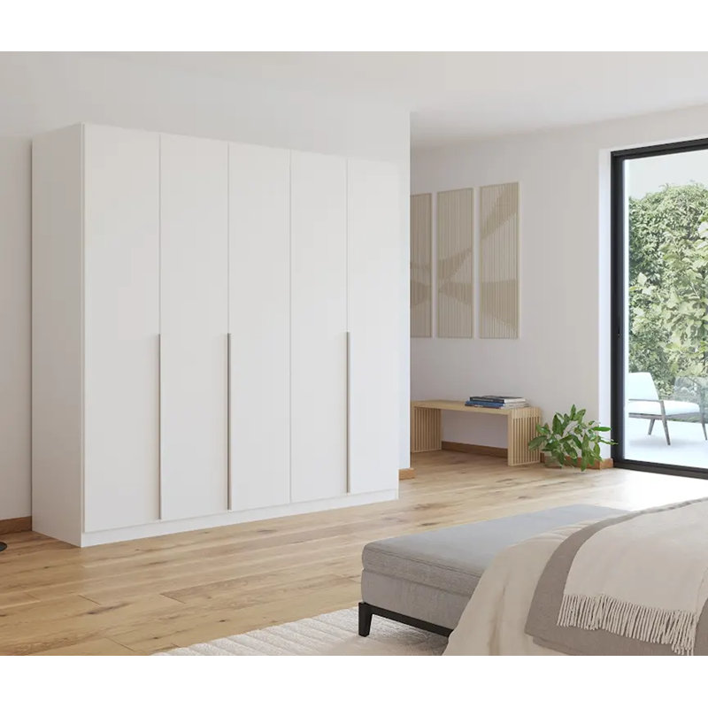 Alabama 2 Door Wardrobe, Alpine White, 210 cm H x 226 cm W x 54 cm D, Basic