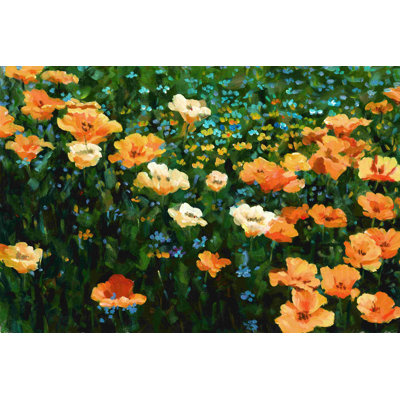 Painted Yellows and Blues - peinture sur toile tendue