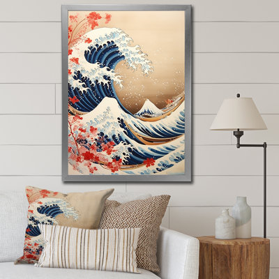 Pluvial " Masterpiece The Red Great Of Kanagawa I "