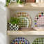 Pink Check Dinner Plate-1442850911