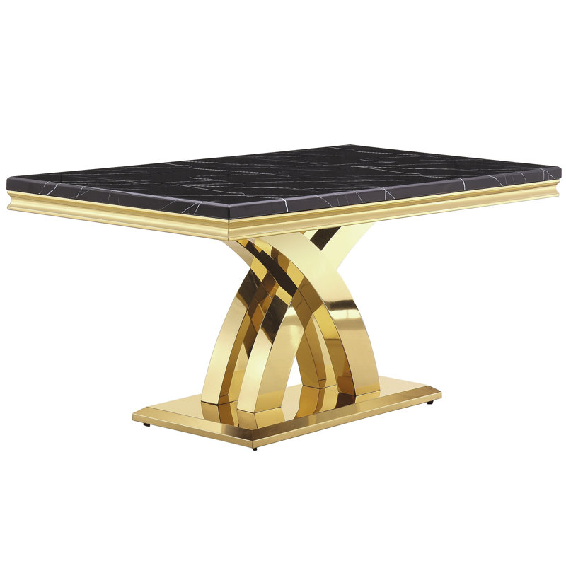 Kiyami Metal Base Dining Table