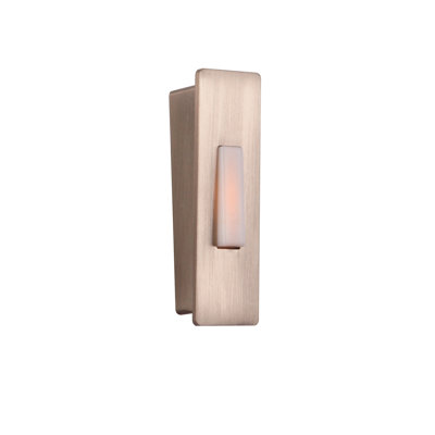 Brushed Polished Nickel Push Button Doorbell