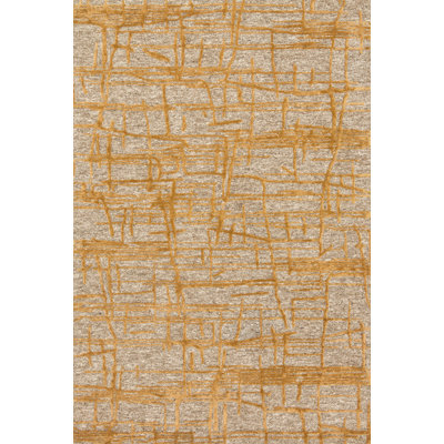 Rusch Hand-Tufted Gold Area Rug