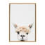 Double Down Alpaca Bangs - Photographie à cadre flottant sur toile-2045433119