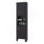Armoire de salle de bain H 63,3 po, 2 portes, 6 tablettes, wengé noir - Salle de bain