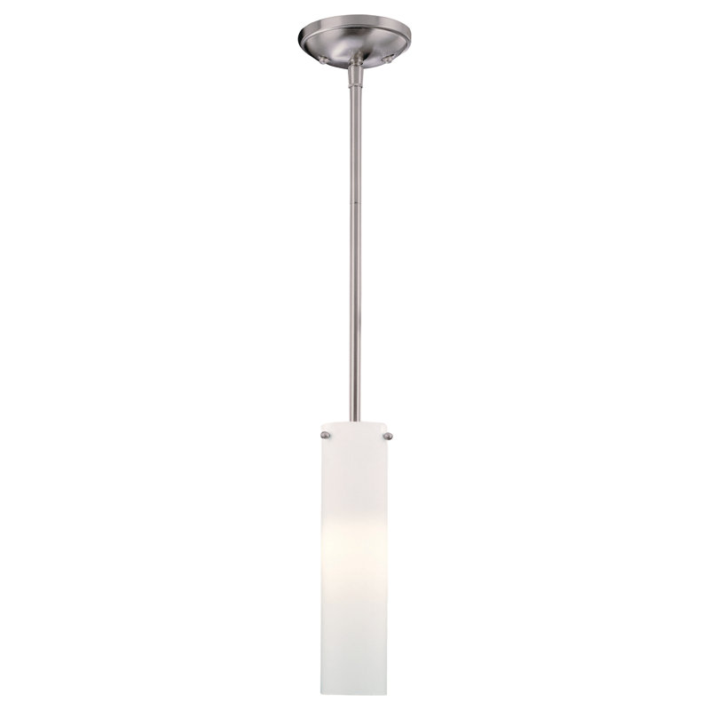 1 - Light Brushed Nickel Single Pendant
