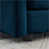 Chenille bleu sélectionné