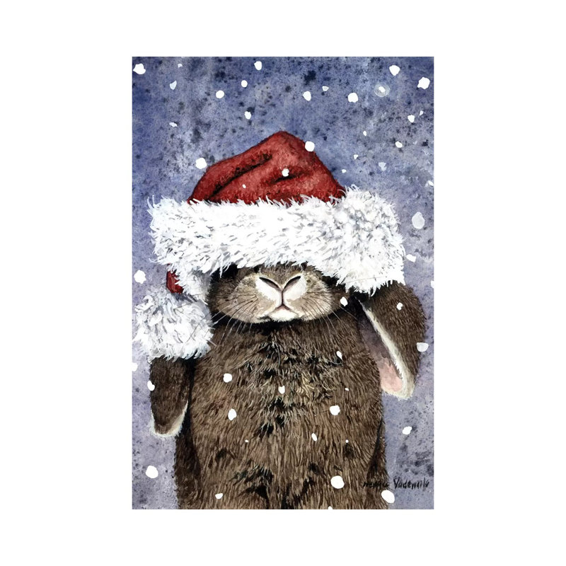 Kris Kringlypaws by Maggie Vandewalle - Wrapped Canvas Print, 46cm H x 31cm W x 1.9cm D