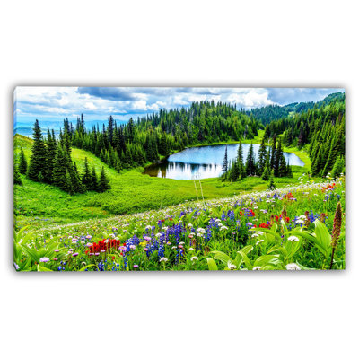 «Tranquil Mountain Meadow», art sur toile