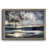 Toile avec cadre gris