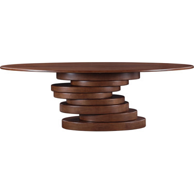 Table de salle à manger à piédestal de 90 po Moriah