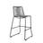 Blomquist Outdoor Counter or Bar Height Stackable Stool in Metal and Rope-1369412425-1369412421