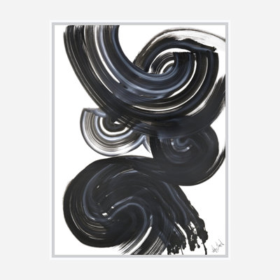 Current I On Giclee Canvas Hand Embellished Art