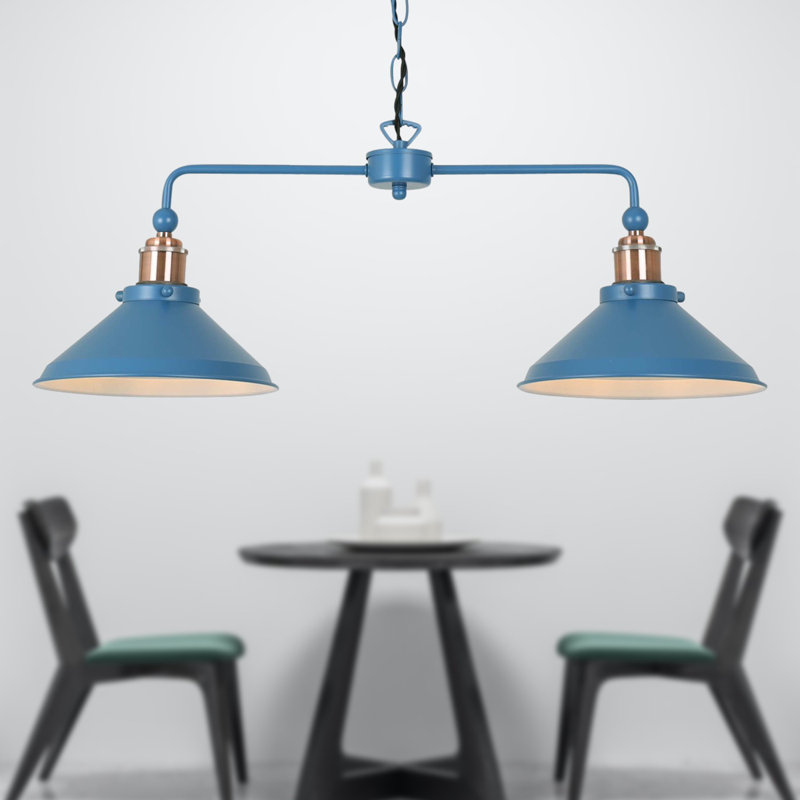 Angelique 2 - Light Kitchen Island Pendant, Mirage Blue