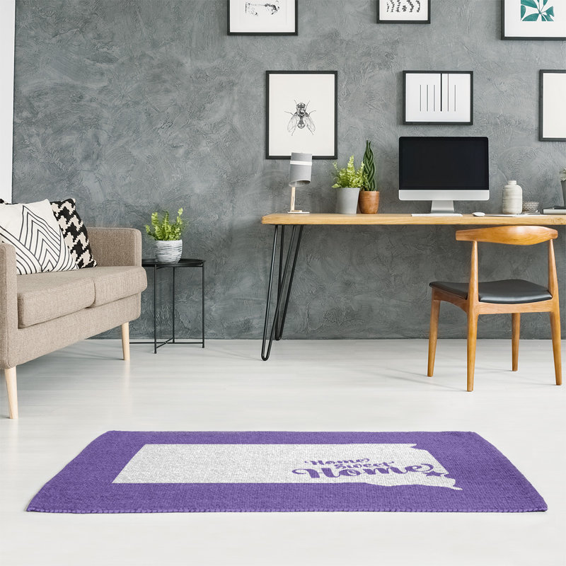 Tapis de maison purple home Sioux Falls, Rectangle 5 pi x 7 pi