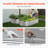 Metal Raised Garden Bed 4x2x1 ft Outdoor Galvanized Planter Box Silver-1445127626