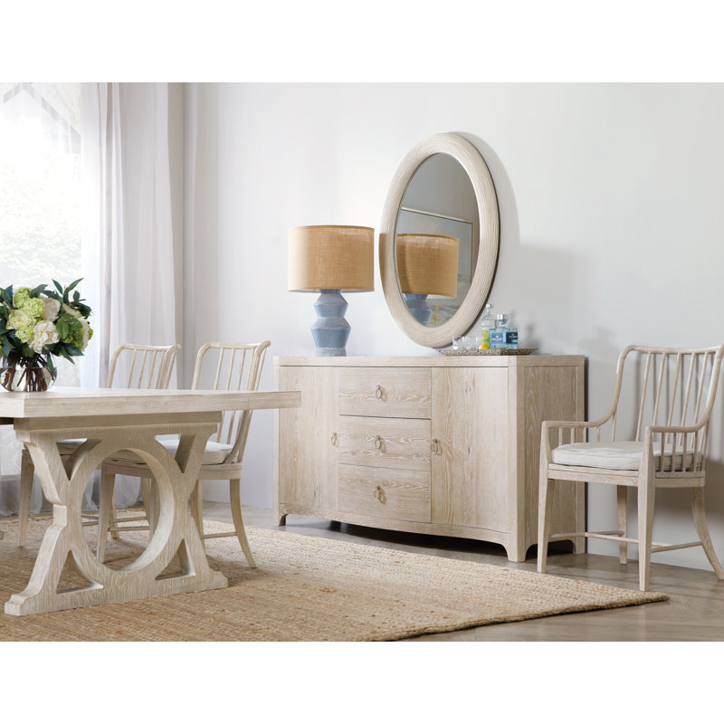 Serene Oyster White Beech Wood Spindle Armchair