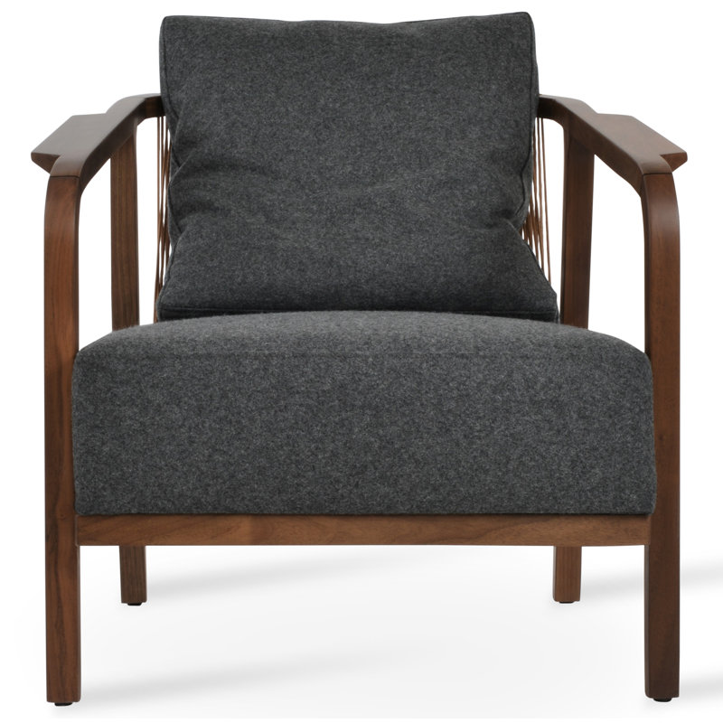 Drops Armchair in Fabric, Dark Gray