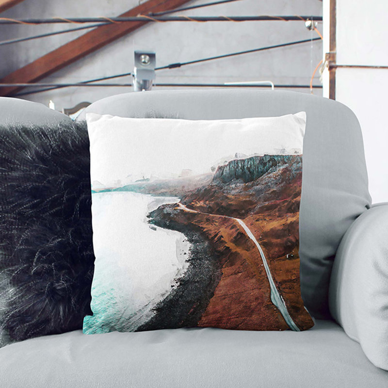 Square Throw Cushion, 55cm H x 55cm W x 20cm D