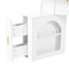 Meuble-lavabo de coin avec miroir et lumières DEL