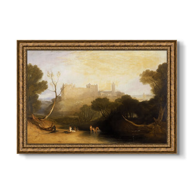 Palais de Linlith, c. 1807-J.M.W. Turner - Toile encadrée sur mesure