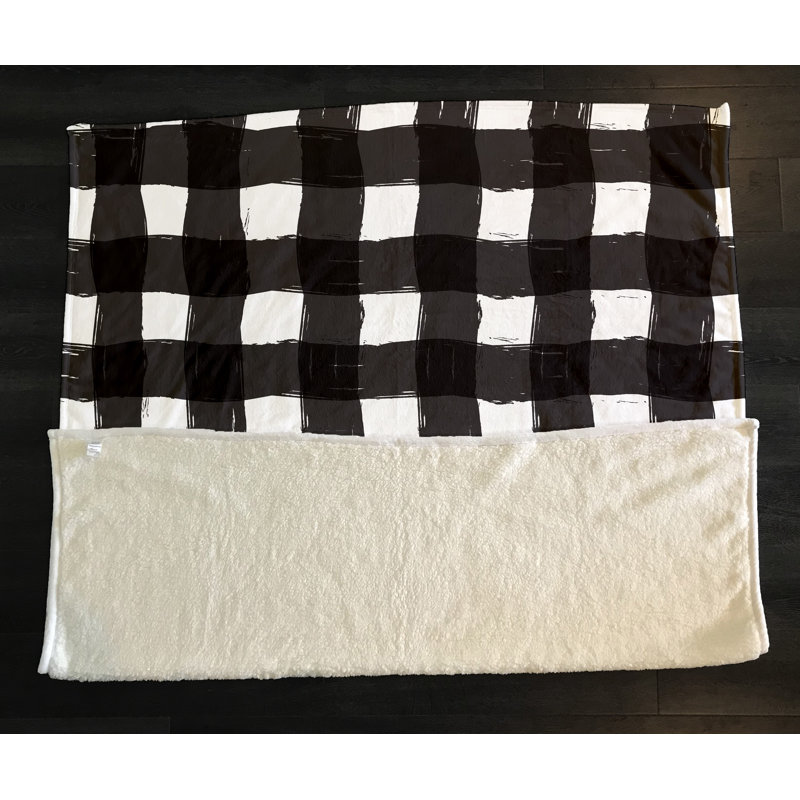 Plain Weave / Muslin Throw Blanket,  Plaid
