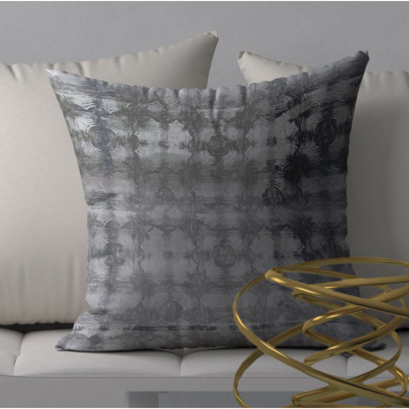 Abstract Reversible Throw Pillow, 18" x 18"