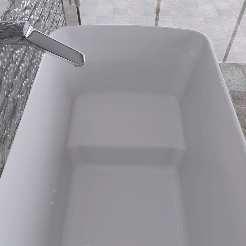 Baignoire de trempage autoportante en acrylique 49 po. X 27,95 po.