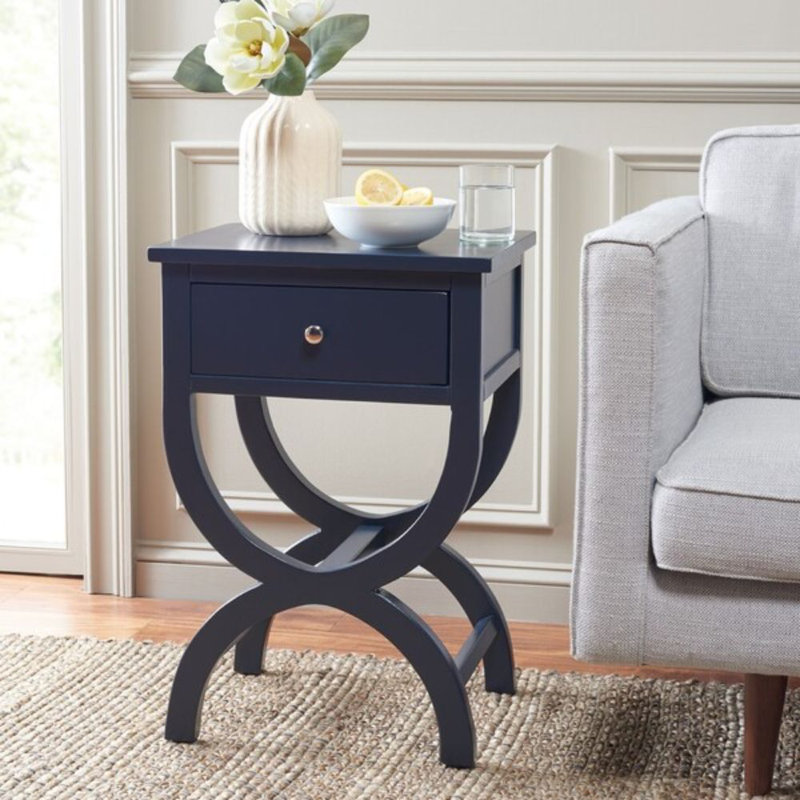 Altonia End Table, Navy Blue