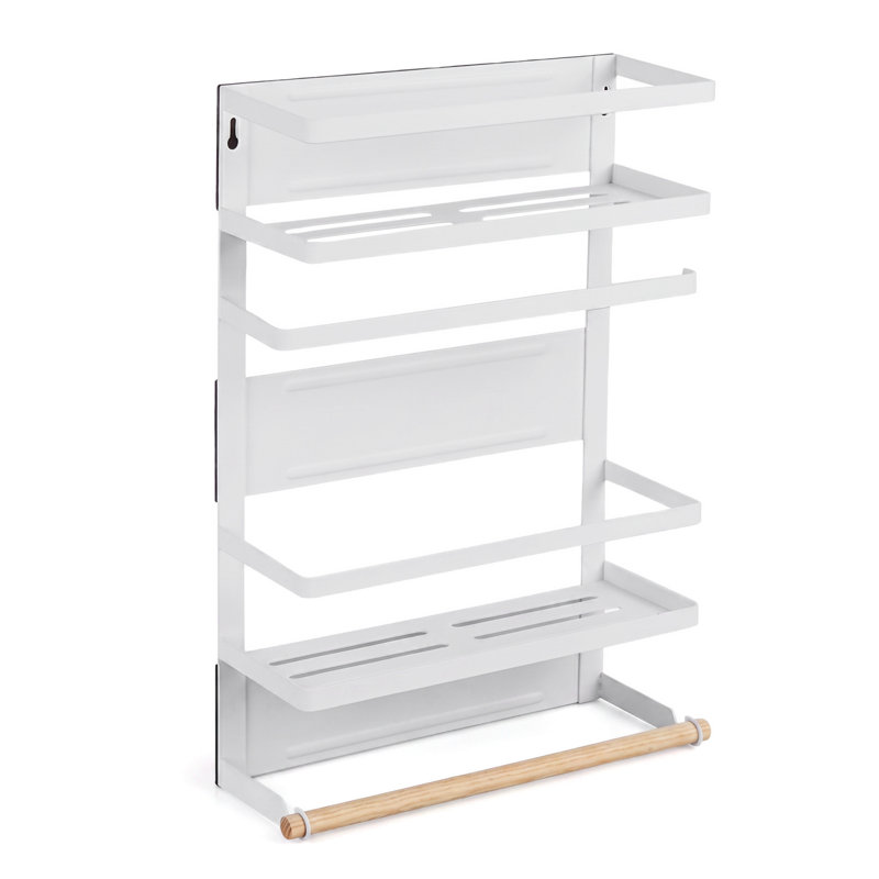 Support de rangement pour réfrigérateur magnétique Adivo, blanc, 30 cm