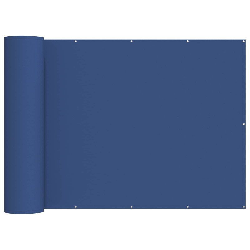 vidaXL Balcony Privacy Screen Fabric with PU Coated Outdoor Garden Terrace, 150cm H x 200cm W x 2cm D, Blue