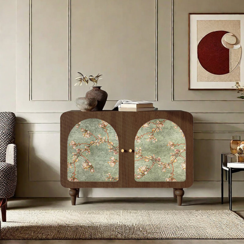 Armoire de salon de style français, Brun noyer