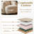 Amoban 38.00"W  Chenille Upholstered Barrel Accent Chair with Pillow-1479555584