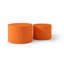 Table basse gigogne 2 - orange pour espace de loisirs 23,2 pouces Handcraft