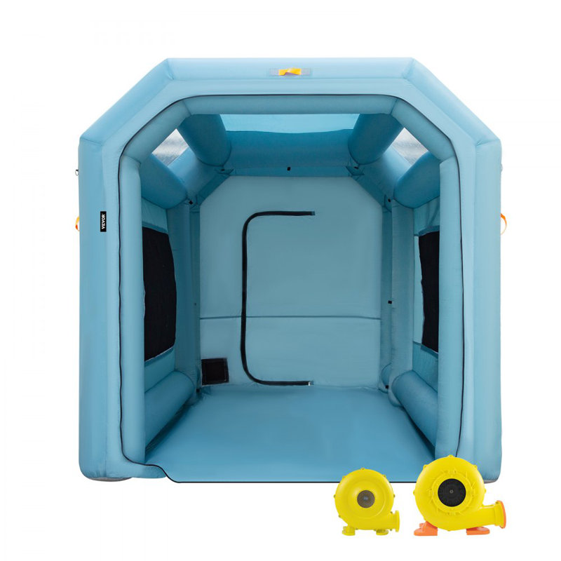 Portable Inflatable Paint Booth, Inflatable Spray Booth, Car Paint Tent w/Air Filter System & 2 Blowers, Upgraded Blow Up Spray Booth Tent, Auto Paint Workstation, Car Parking Garage
